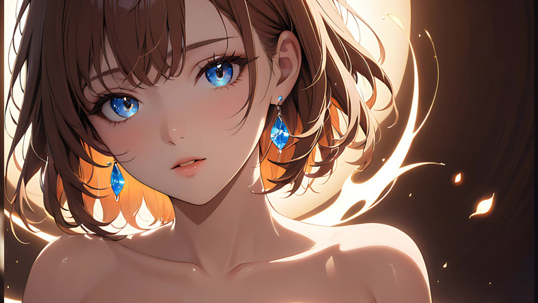 LustRender: Ember Kiss: eine schöne junge frau, die von einer kleinen...