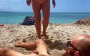 Snappy_couple: An einem strand auf ihn angepisst