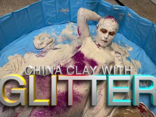 Wamgirlx: Clay and Glitter - Wam Wet and Messy Sploshing