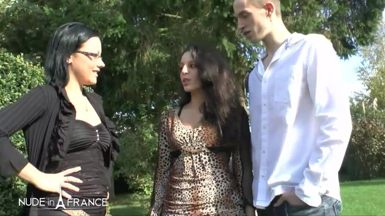 Nude in France: Pretty brunette slut gets analized and gangbanged in our guest...