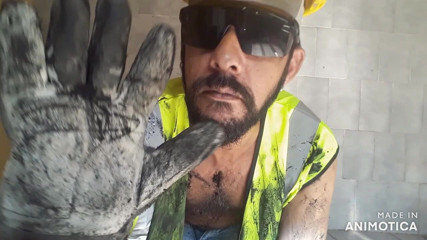 Stink HairyMale: Worker mess of mud