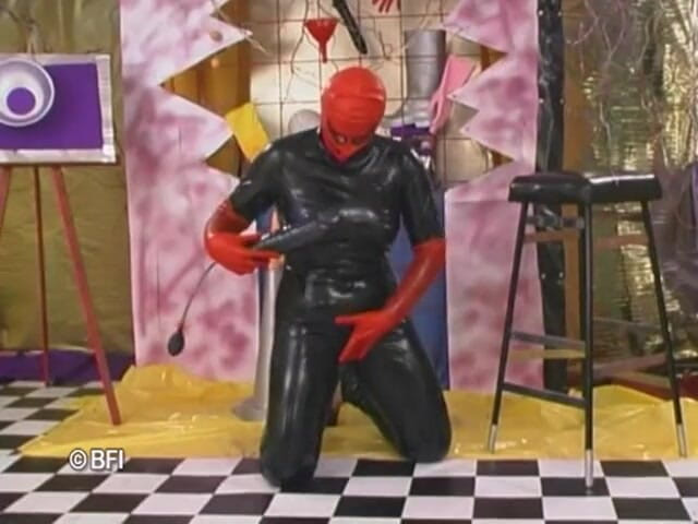 Bizzar hardcore party: Fresh young hard dick and cum fast in their latex...