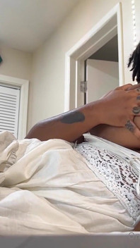 Solo Ebony Busty Babe Sensual Play with Her Big Boobs