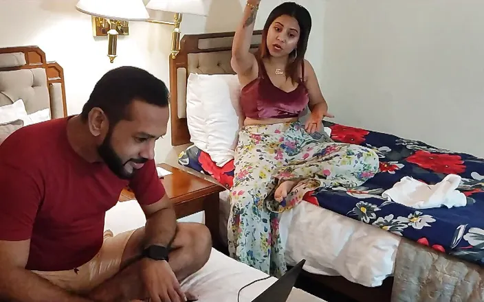 Anjalisingh_sexy: A Stylish Desi Woman with Her Friend in a Hotel...