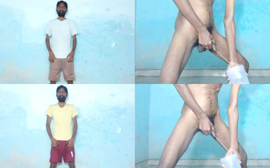 Rajesh Playboy 993: Rajesh playboy 993 Due pisciate nel vaso spogliarello dorata doccia sculacciata...