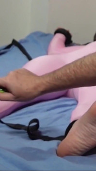 Tickle Tickle in a Pink Suit Tied