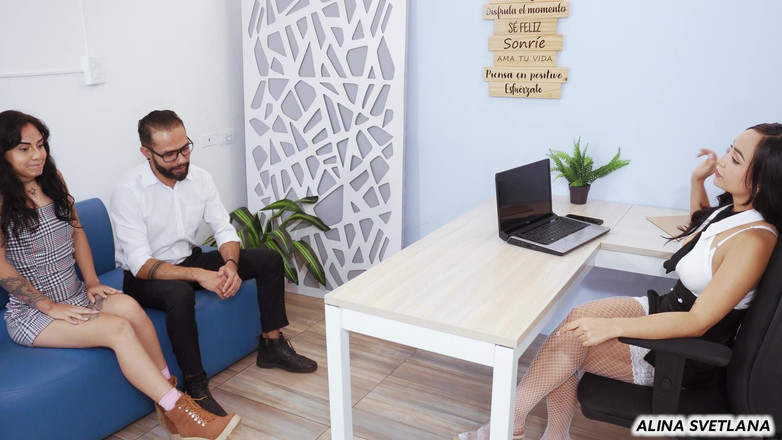 Alina Svetlana: The Boss Finds Out That We're Fucking and She Test...