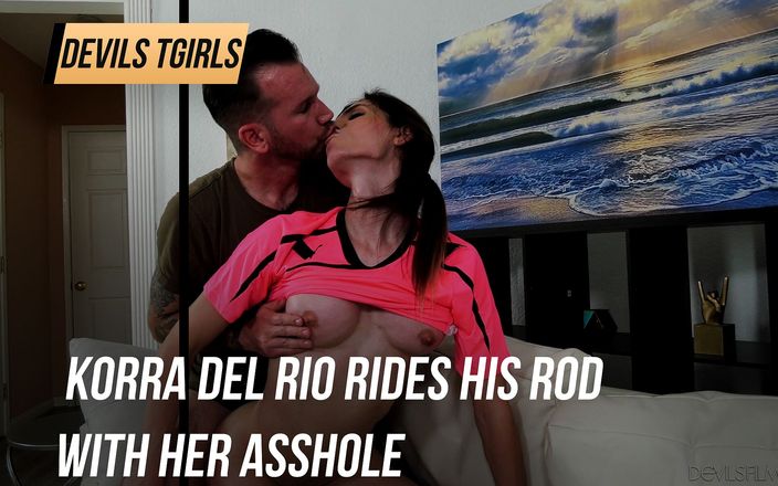 Devils TGirls: DEVILS T GIRLS - Korra Del Rio Rides His Rod with...