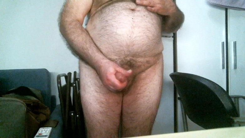 Coach Karl dude lodge: Výstřik ze Stroking na živé kameře