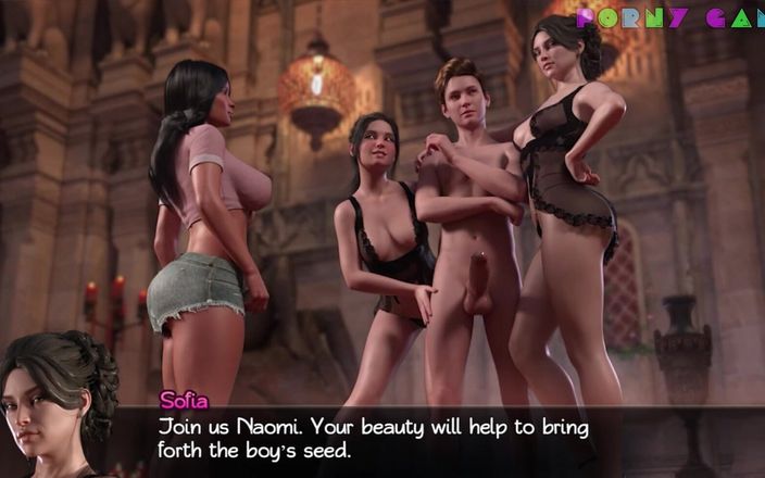 Porny Games: 나디아 v83051의 보물 - 두 창녀를 동시에 함침 (3)