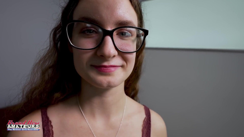 Brand New Amateurs: Teen nerd comes in for audition sucks cock and fucks...