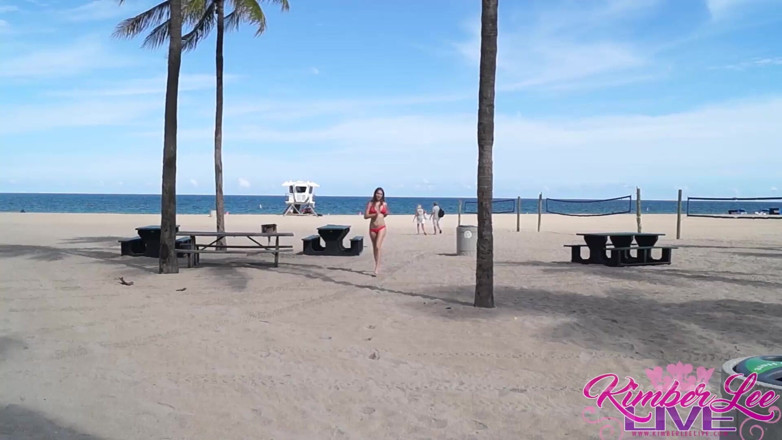 Kimber Lee: Kimber Lee Day at the Beach Blowjob in Car