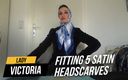 Lady Victoria Valente: Fitting 5 satin headscarves