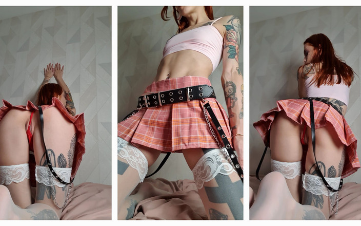 TattoedGirl666: Sweet Slut in Stockings and Small Thongs