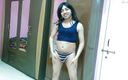 Cute & Nude Crossdresser: Si banci seksi crossdresser femboy Sweet Lollipop di atas dan...