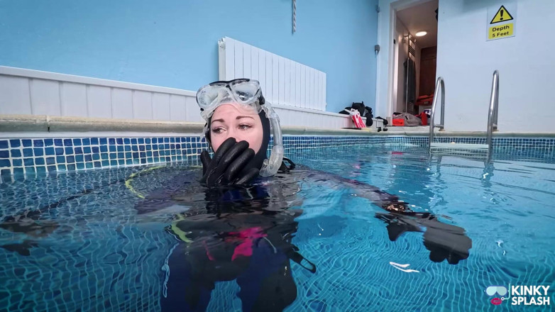 UKCuteGirl Lucy Lauren: Retragerea scuba partea 2: Fin Hover și Bouancy de formare Probleme
