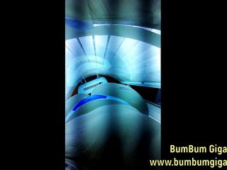 Srta Camargo: Preparing for the lover in the tanning booth