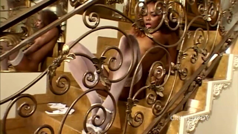 Bitch Girl Video: Sexy ebony bitch fucked bareback by XXL black cock