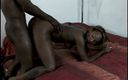 Black Jass: Lovely nubian babe gets drilled on the bed by BBC
