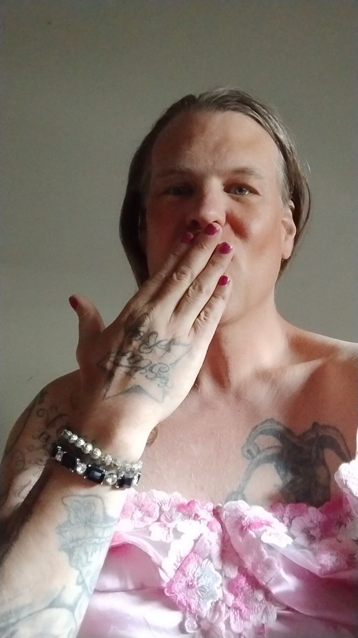 Varsity foxx: Shemale Pink Lace Trans Girl Cock Stroking