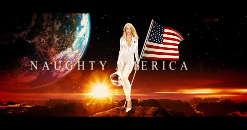Naughty America: Naughty America - Raven Hart berkongkek di meja dengan teteknya