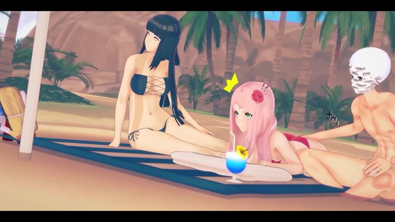 Fantasy king: Fucking Hinata and Sakura Get Jealous Step | Naruto Hentai Movie |...