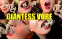 Arya Grander: Giantess vore fetish video - slowly eating chocolate man - seduce and...