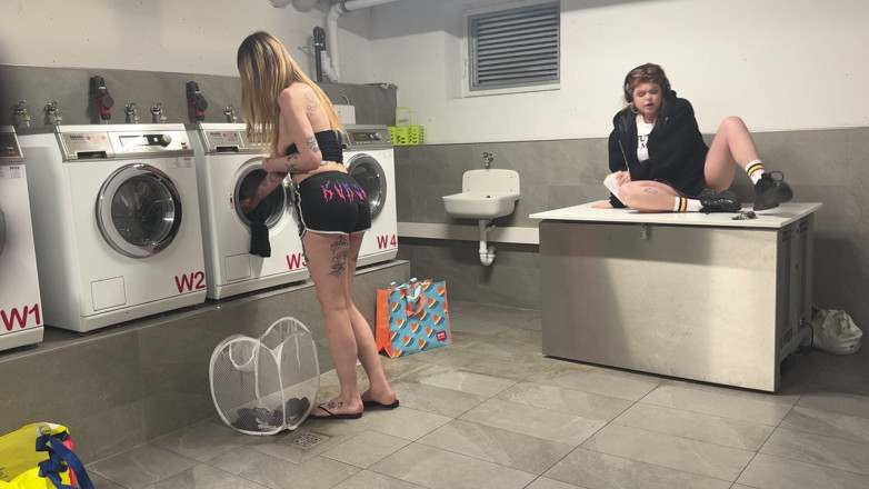 yukinky: Dua anjing besar di kedai dobi