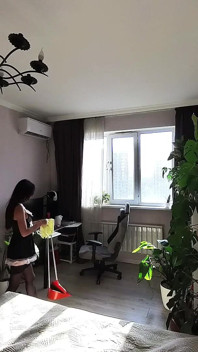 Hired a Maid to Clean the Apartment... but in the End, He Fucked Her