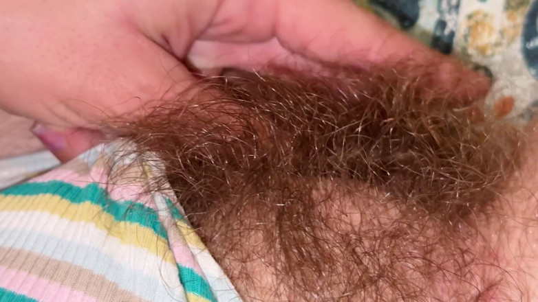Cuteblonde666: Super Thick and Long Plussy Hair Bush Closeup