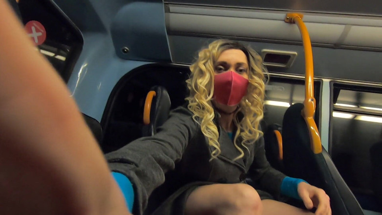 The Midnight Minx: Mini skirt bus wank