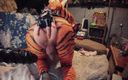 Tiffany Ciskiss: Tiffany Ciskiss, cosplay, tigra, partie 2, femboy, baise des jouets énormes