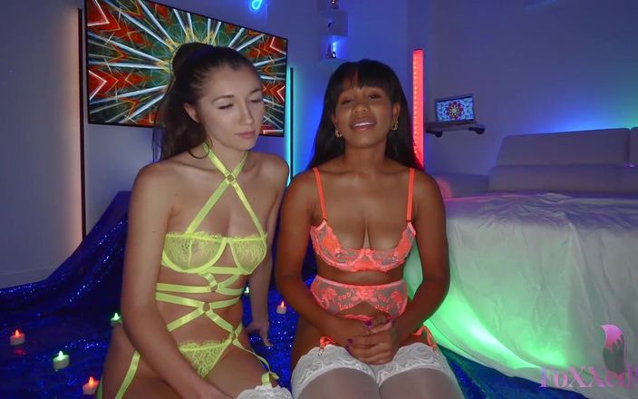 Maxine X: Jenna Foxx e Maya Woulfe Lucky con un grosso cazzo