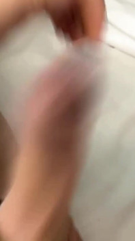 Stroking My Girlcock with a Three Day Load