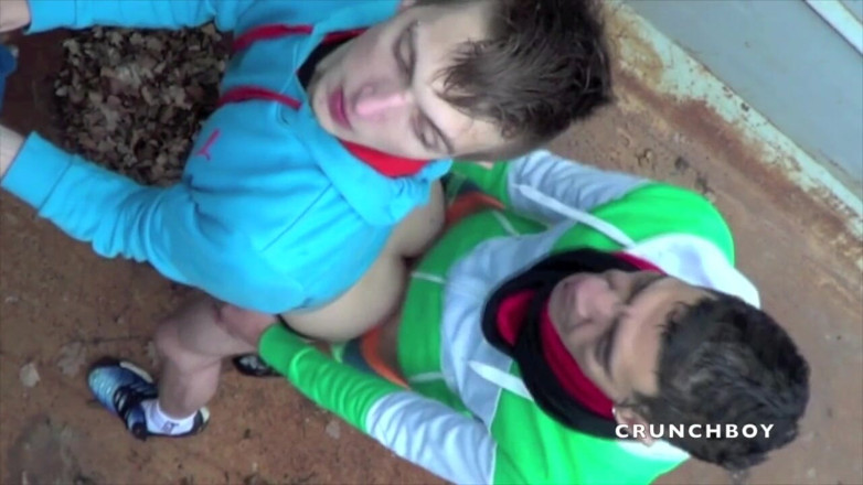Raw French Bad boys: Romantikf ucked by striaght badboy in exhib