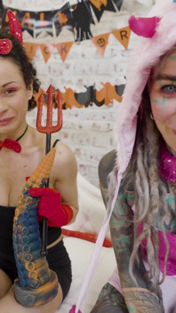 Girls Are Having Halloween Anal Hell Fun - Anuskatzz and Stacy Bloom