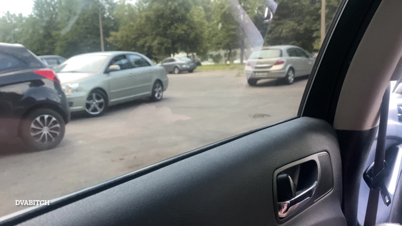 Dvabitch: Amateur girl sloppy closeup blowjob in car