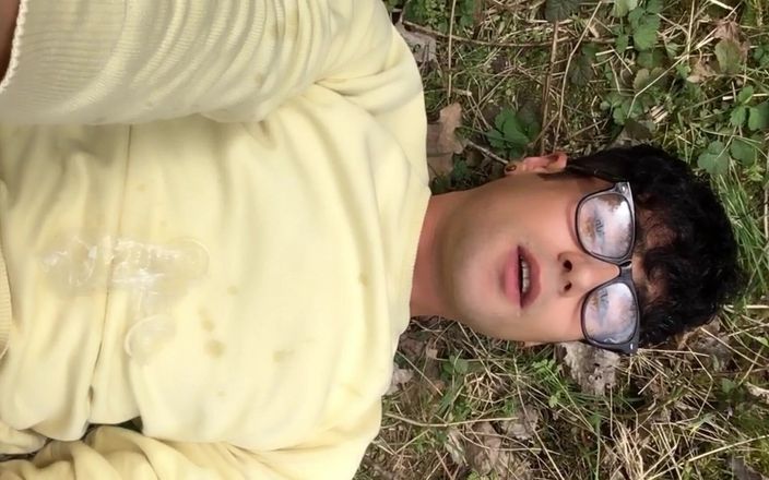 Idmir Sugary: 私はファック後、男の使用済みコンドームを私に付けたまま、地面に横たわってけいれんしていました