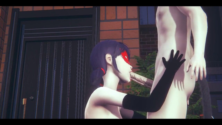 HentaiTubes: Bug - girl bug harter sex mit Catnoir in the street -...