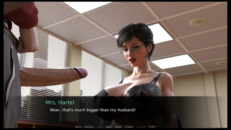 Cum in Futa: 熟女饲养员futa ntr成人动漫游戏第1集被抓到与邻居自慰并和我的老师深喉！