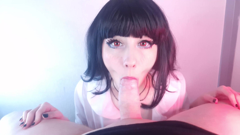 Miss Moons: Yumeko Jambami Edges рабыня делает минет, камшот на лицо