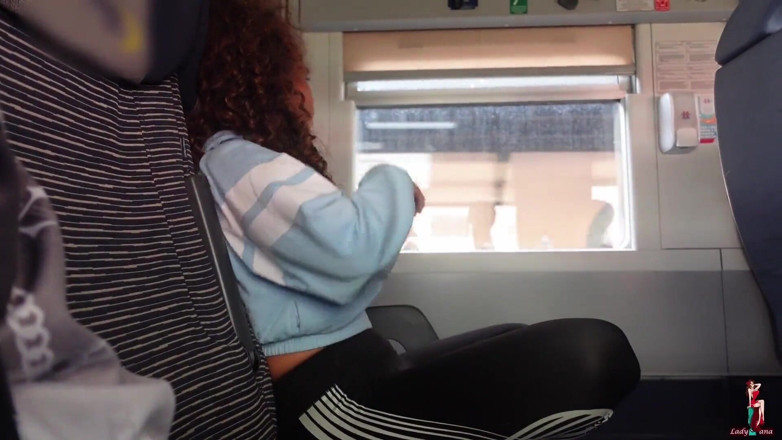 LadyAna: Italian Girl Gives Me a Handjob on the Train