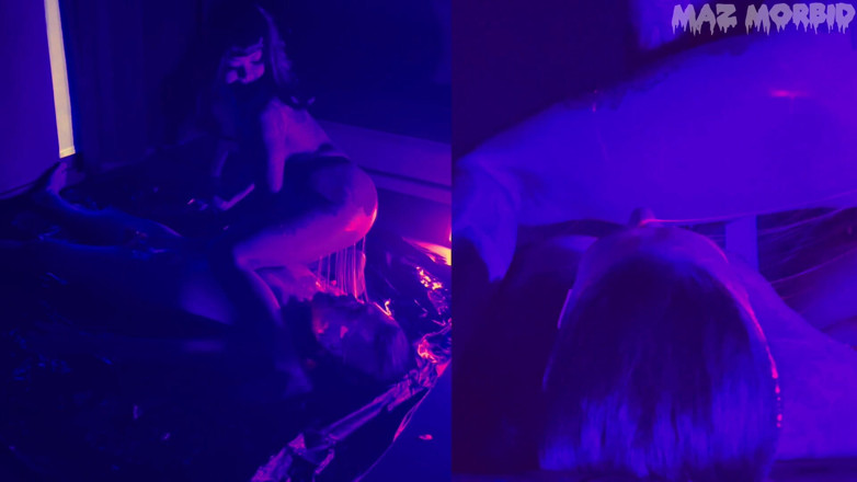 KinkyFemdomTV: Uv Balloon Popping and Face Sitting Ft Mistress Patricia