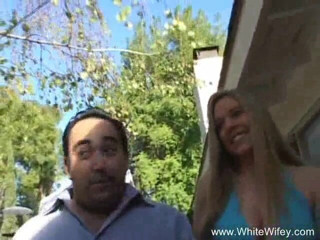 White Wifey: Blonde wife provides sex for couple of grapefruits