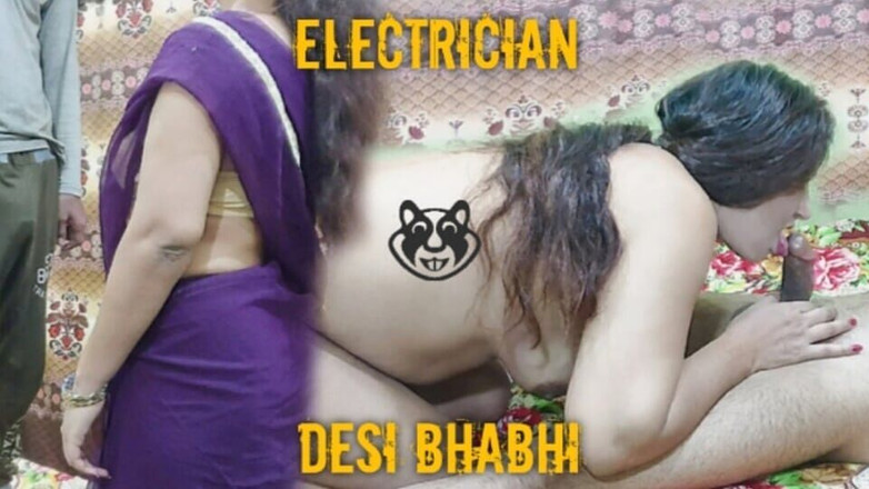 Pakistani CoupleX: Indische elektricien grote lul in een strakke Desi Bhabhi kut