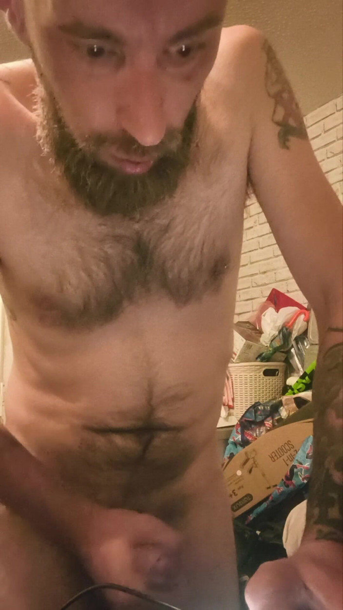 Smoking stoker: Wanking My Big Hard Dick and Smoking a Cigarette