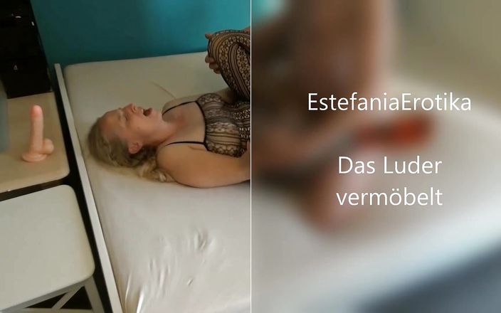 Estefania erotic movie: De blonde teef met de strakke kut wordt hard geneukt....