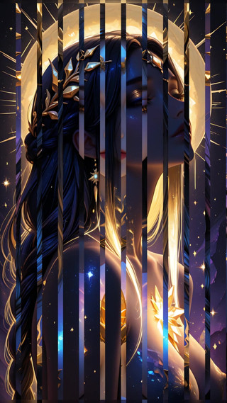 VelvetInk Studio: Void Empress of the Dark Matter Galaxy Crystal Cosmic Goddess...