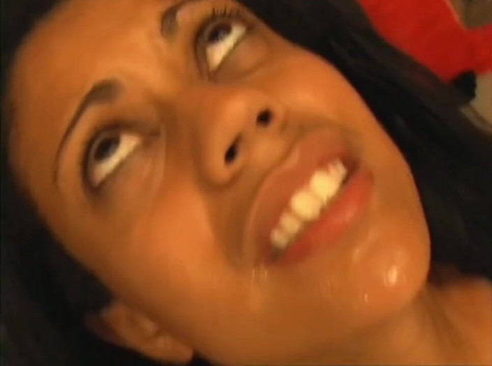 Genuine XXX: Ebony beauty tit busting rough oral gagging spanking hard fuck...