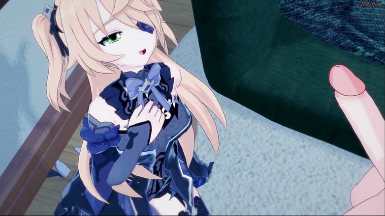 Hentai Smash: Fischl चुदाई से पहले लंड चुसाई देती है - Genshin प्रभाव हेंताई